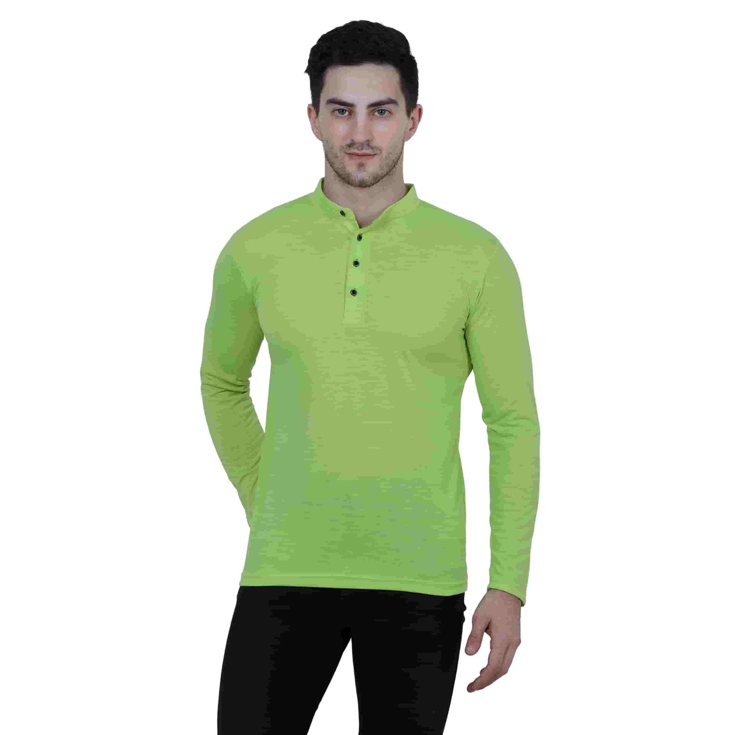 Mens Cotton Solid Full Sleeve T-Shirt