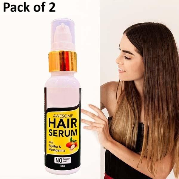 Hair Growth Serum with Jojoba & Macadamia 50 ml (Pack of 2)