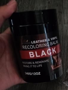 Leather Recoloring Balm for Couches, Car Seats, Boots